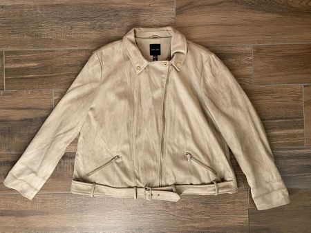 New Look Jacke Wildleder-Optik beige Gr. 52
