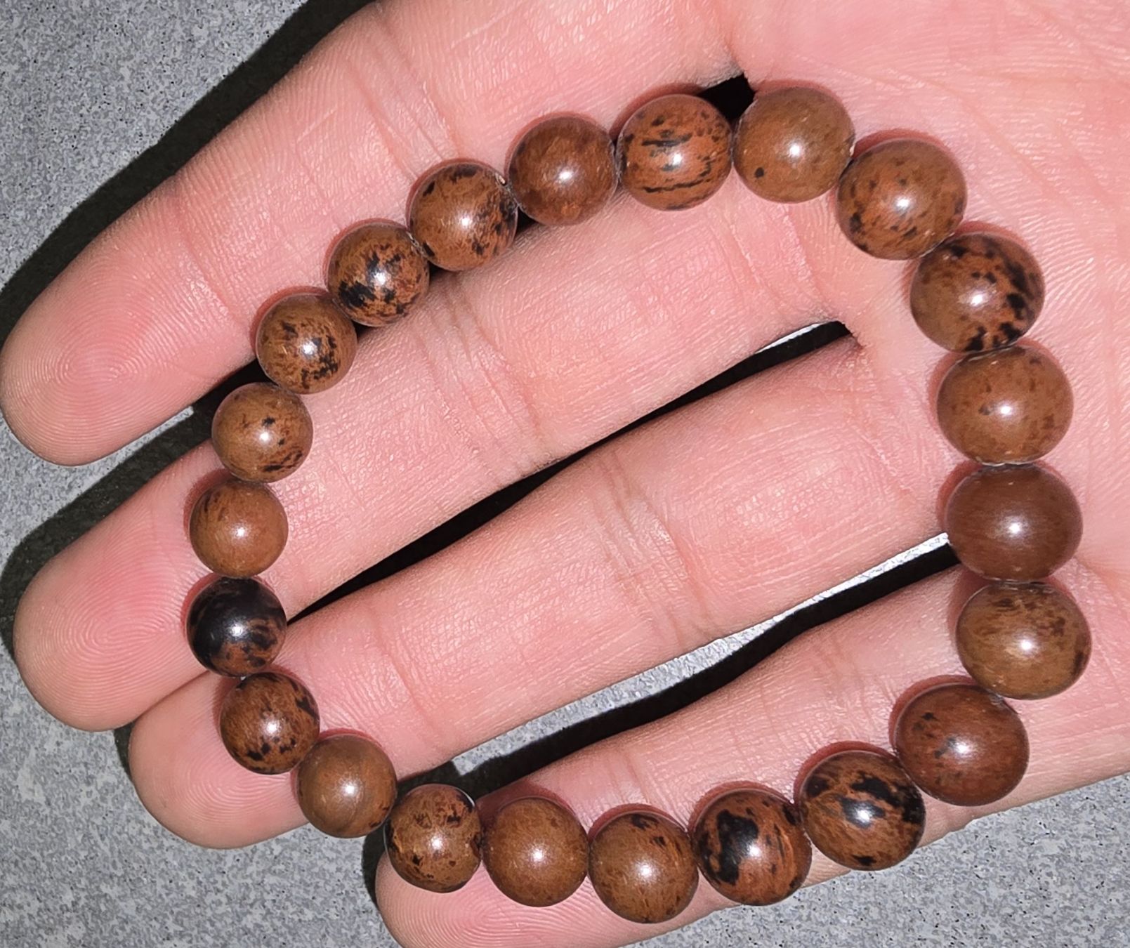Bracciali & Braccialetti: Bracelet obsidienne acajou 8mm – Usato da Palézieux venduto da Erba24 1