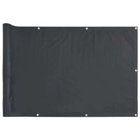 Écran d'intimité de balcon anthracite 600x75 cm PVC