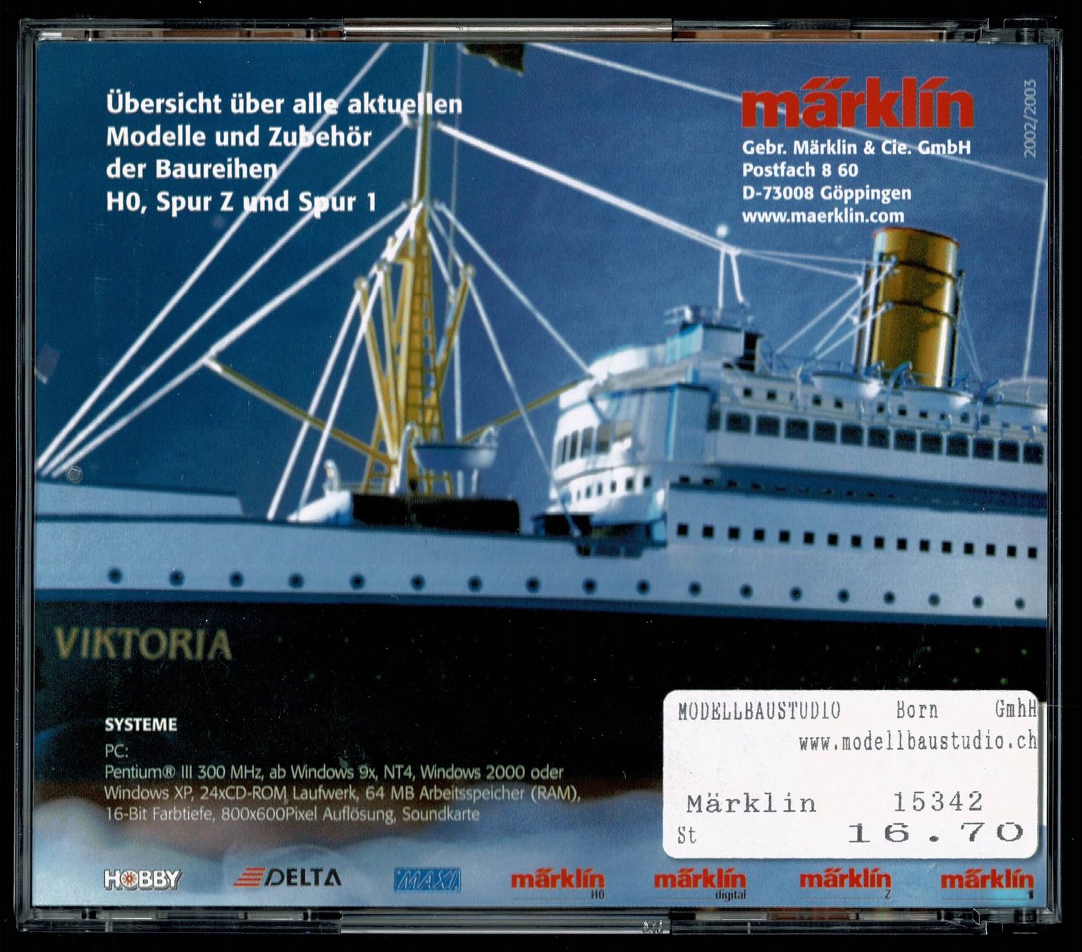 Märklin Modelleisenbahnen: Märklin Gesamtprogramm 2002/2003 CD – Gebraucht aus Hinwil von RomRay 1