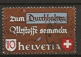 1942  10 Rp Altstoffverwertung (d) Abart