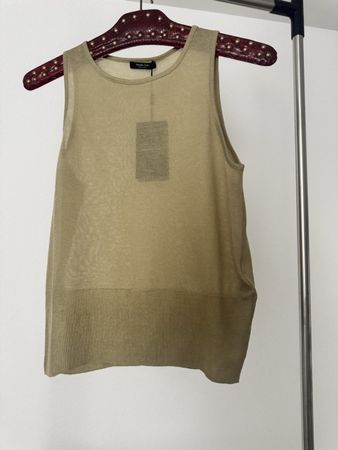 Massimo Dutti Top, neu Etikett, Trend. XS ❤️Goldbeige