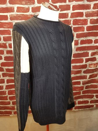 Warmer kuscheliger Strickpullover dunkelblau Gr. XL