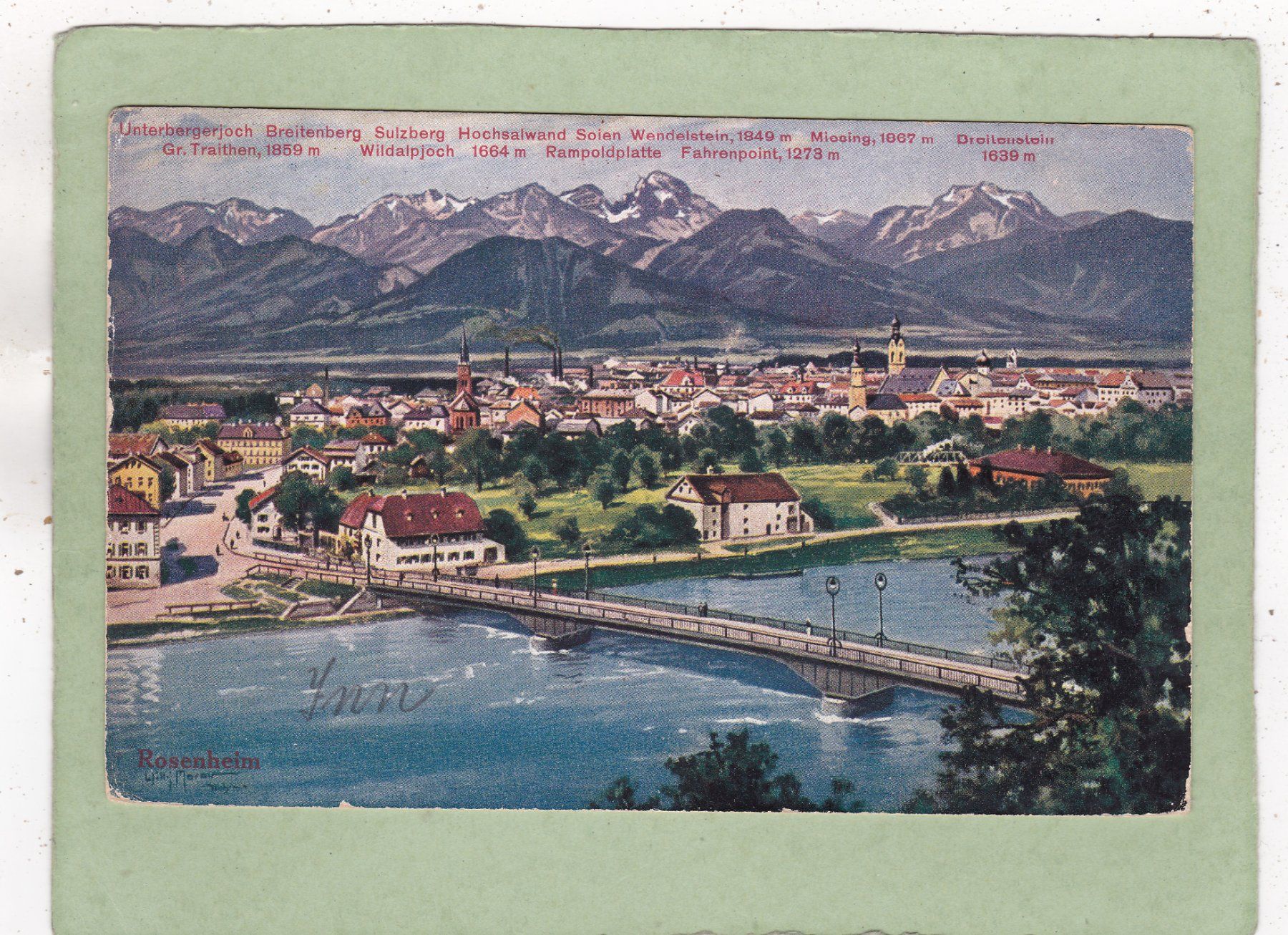 Cartes postales: Deutschland Rosenheim – D'occasion à Herisau par Lisegrat2008