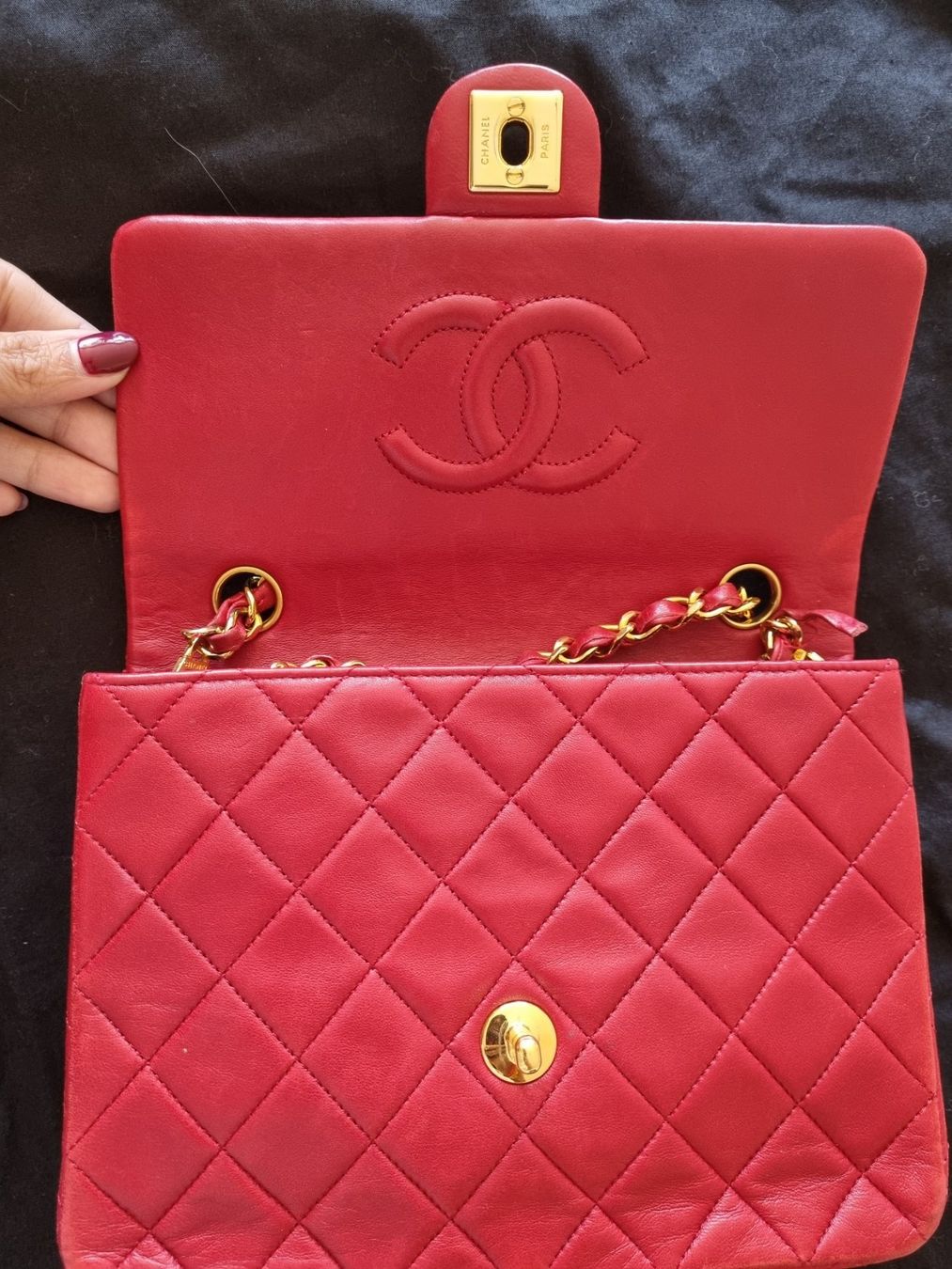 Chanel Borse da donna: Chanel Vintage mini Classic Single Flap – Usato da Zürich venduto da Stila17 7