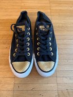 Converse All Stars, Grösse 38, Schwarz/Gold Top!