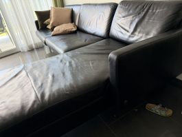 Stressless Sofa Leder schwarz