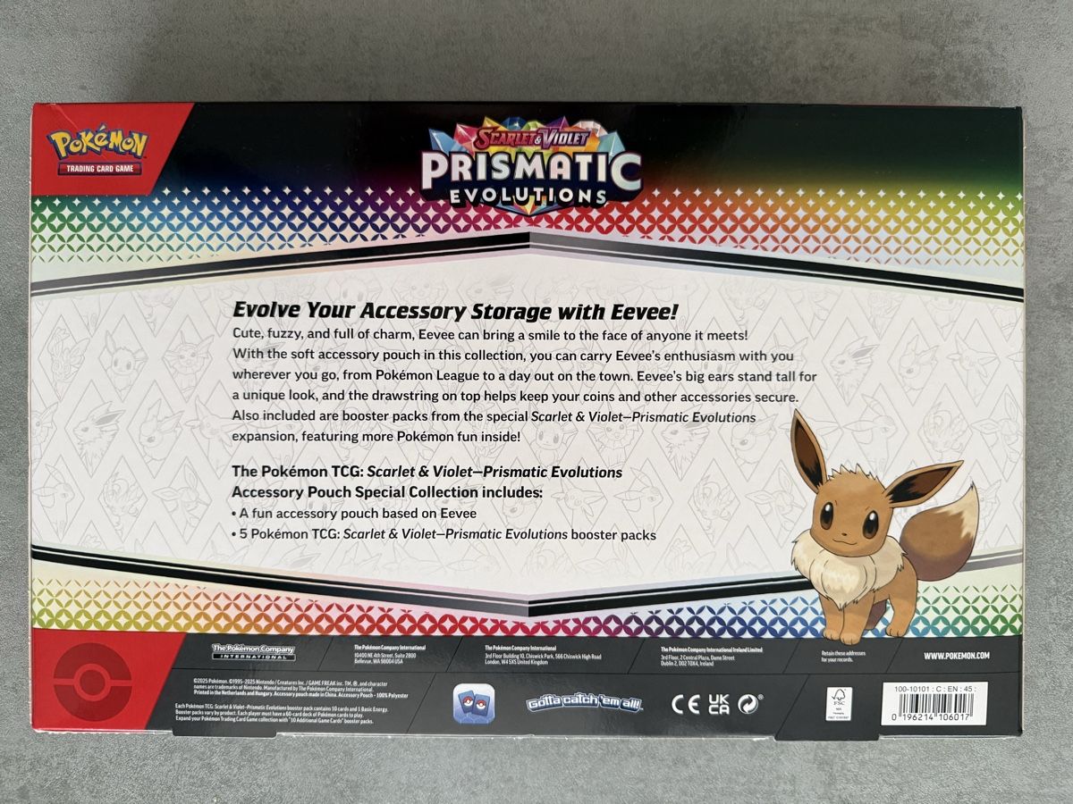 Pokémon Sammelbilder & Trading cards: 🇺Prismatic Evolutions Accessory Pouch Special Collection EN – Neu und originalverpackt aus Lugano von bru_zqm6 1