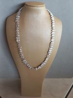 Perlen Halskette Silber Verschluss. Länge 45cm