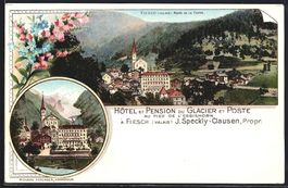 Litho Fiesch, Hotel et Pension du Glacie