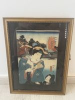 Estampe japonaise Ukiyo-e ancienne – U. Kunisada)