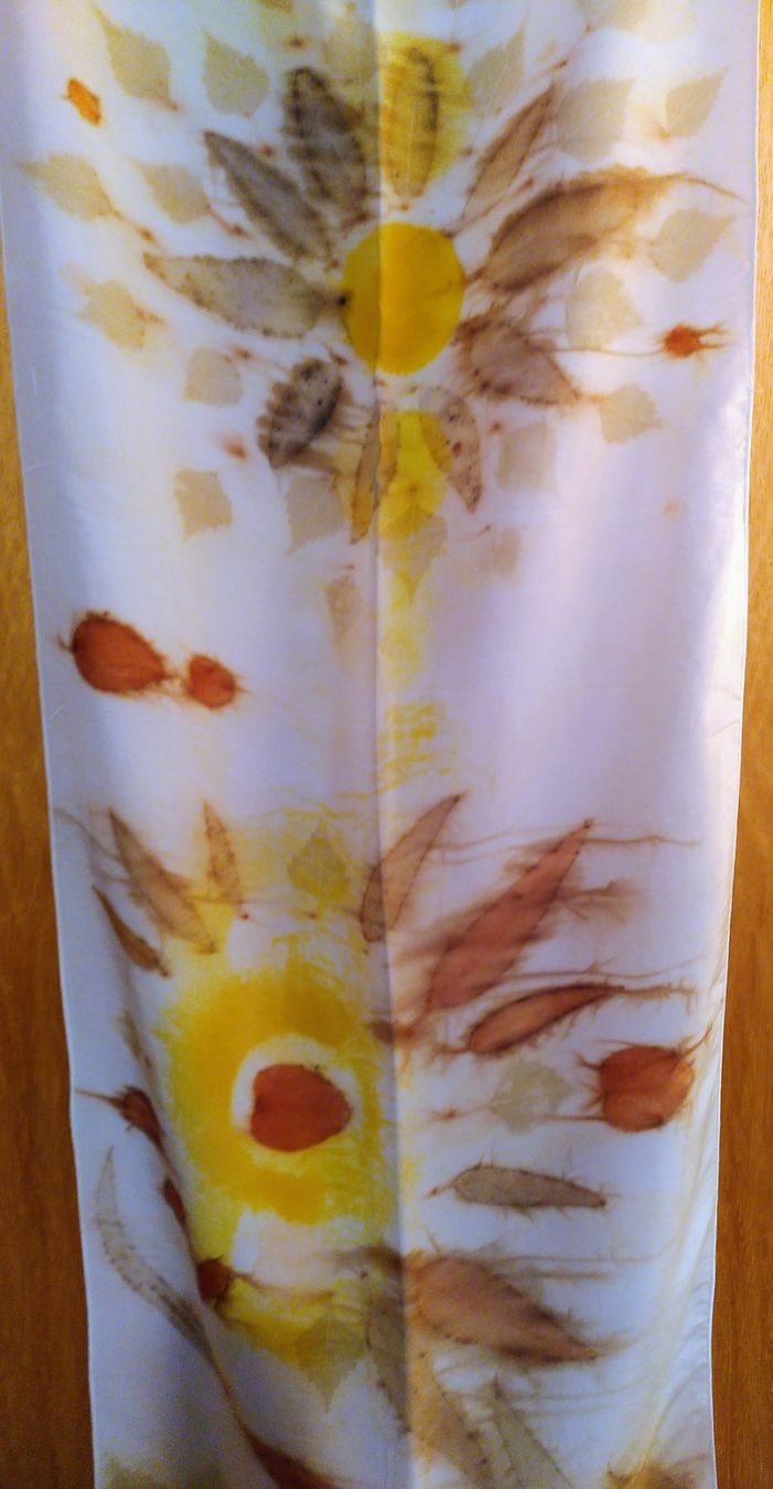 Foulard & Sciarpe: Foulard in seta tecnica ecoprint – Nuovo (secondo la descrizione) da Comano venduto da Maura 3