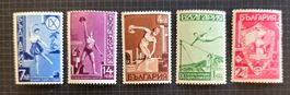 Bulgarien 1939 Yunak Sportfest komplett ungebraucht (5 Stk)
