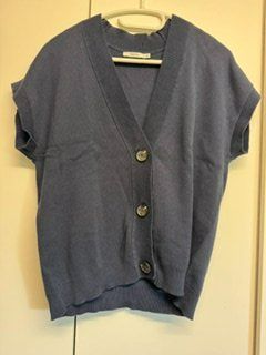 CECIL Strickgilet dunkelblau XS