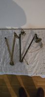 Alte Lampenteile aus Messing Wandlampen aus Frankreich 