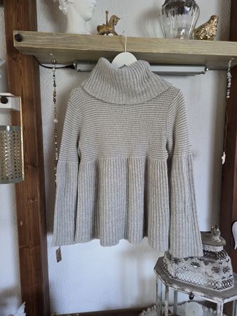 Flash Lights Strickpullover, Gr. 36/38, Rollkragen, Grau 😍