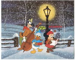 Block "Walt Disney. Micky Maus". Antigua und Barbuda