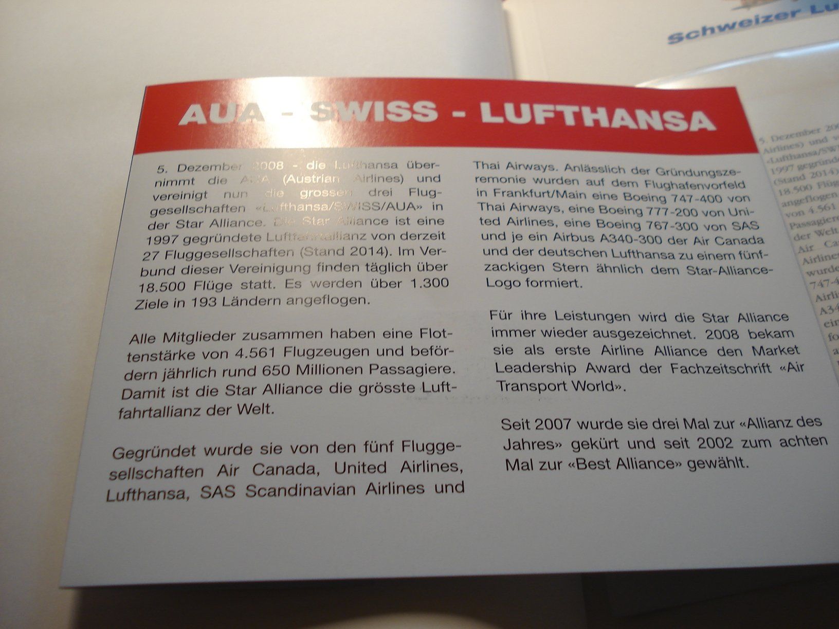 Tous les timbres: Folder 2008, AUA - SWISS - LUFTHANSA – D'occasion à Niederwil AG par morostahu 2