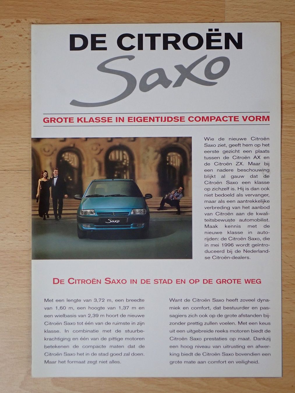 Citroën Documents: Citroen Saxo - Holländischer Prospekt - P1663 – D'occasion à Winterthur par 602ccm