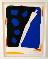 Aki Kuroda Lithographie Siebdruck sign.34/70 Galerie-Rahmung