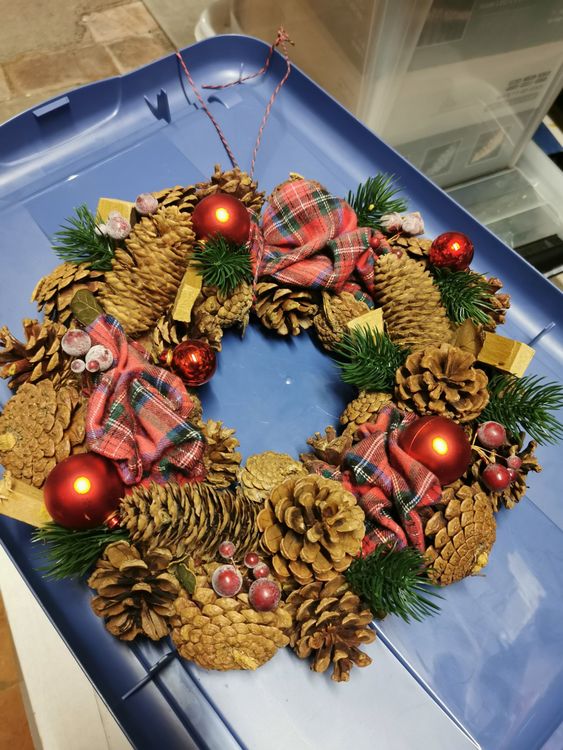 JOY Weihnachts-Wandschild Aus Holz – Vintage Türdeko Für Weihnachten, 34,8 X 22,9 Cm – Für Drinnen & Draußen