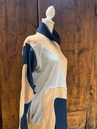 GANNI x Ahluwalia - Patchwork Shirtkleid Recycled Gr. 38