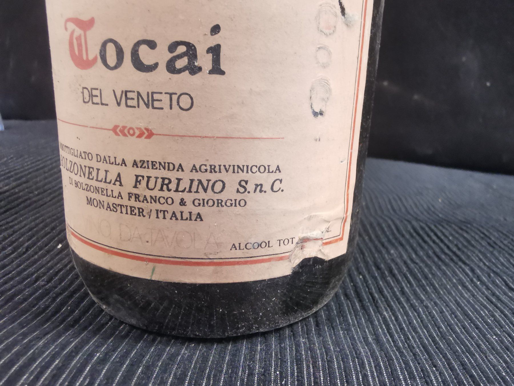 Vino: TOCAI ITALIA ANCIENNE BOUTEILLE – Nuovo (secondo la descrizione) da Genève venduto da Leboucheoreilles 2