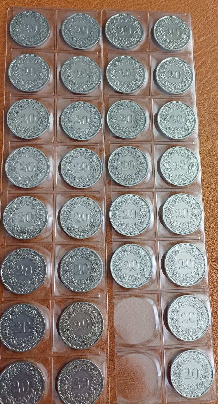 Tutti le monete: Sammlung 20 Rp.1900 - 1945 – Usato da Rorschach venduto da Hansi1901 1