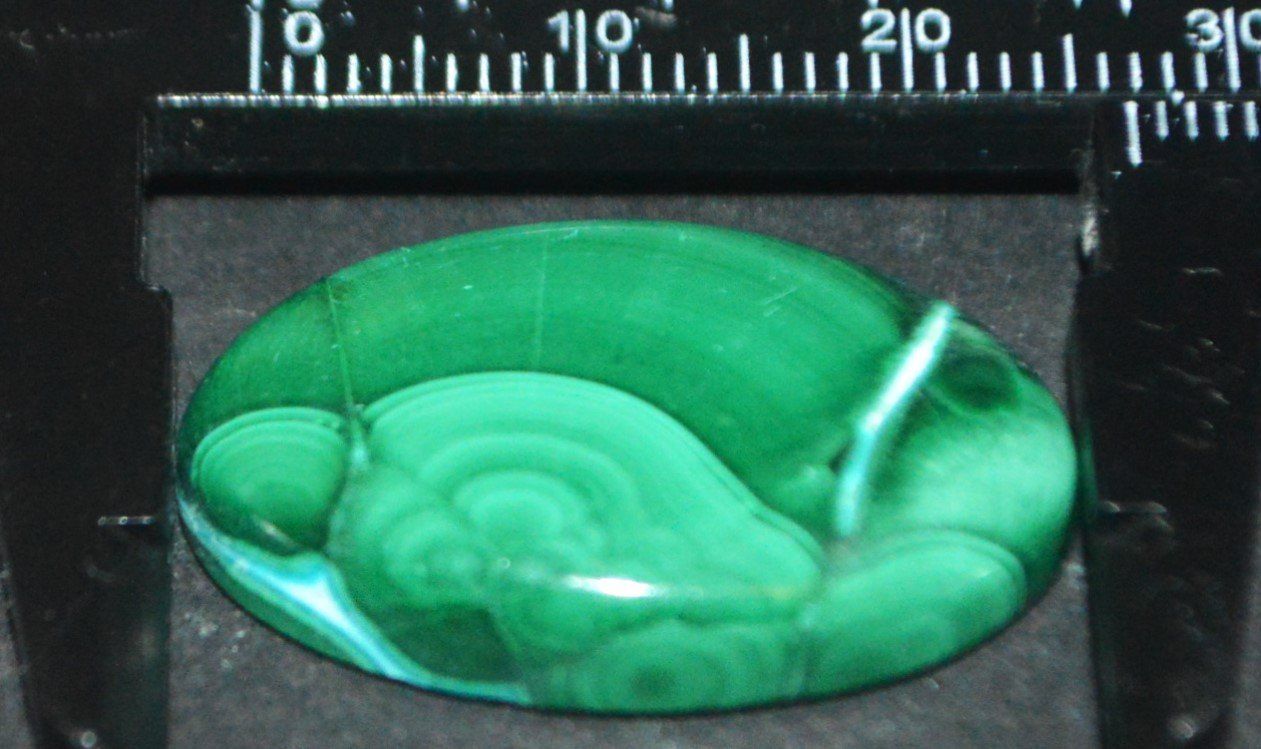 Minerali & Pietre curative: Cabochon L-683 - Chrysokoll Malachit - 27x17mm – Nuovo e nell'imballaggio originale da Goldiwil (Thun) venduto da han_v5b7 4