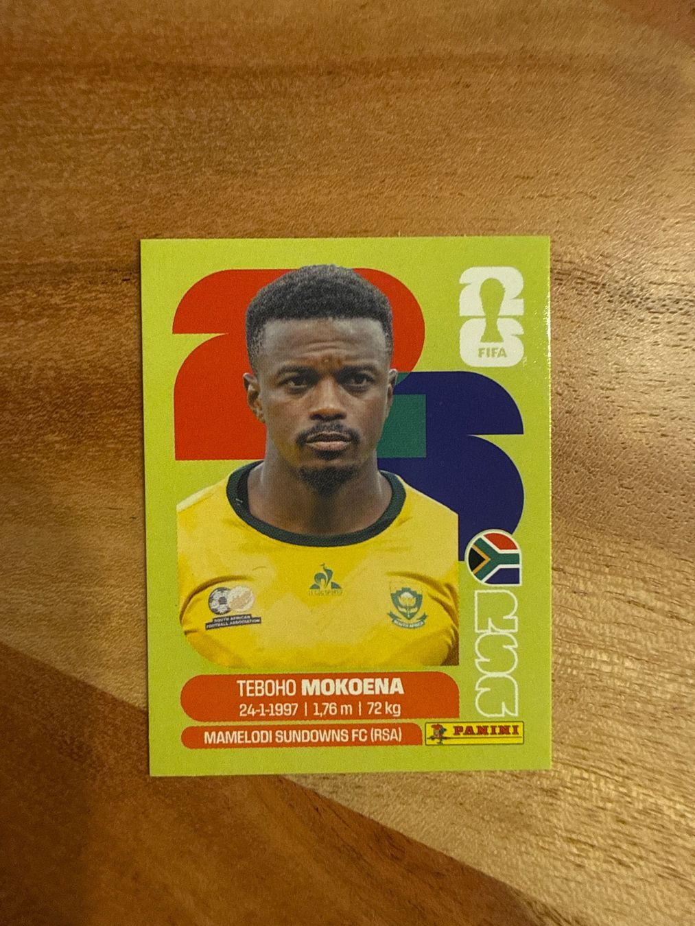Panini Carte collezionabili: WM 2026 Panini Sticker Teboho Mokoena RSA 11 – Usato da Winterthur venduto da ylaura