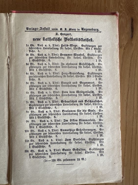 Livres: Antikes Buch "Ferdinand" v. Schmid, 1891, Rarität – D'occasion à Frümsen par Katzen0 3