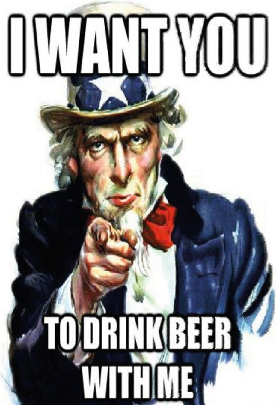 Schilder: Blechschild-I WANT YOU TO DRING BEER WIT – Neu und originalverpackt aus Rupperswil von big-one-sale