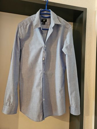 Neu: Herrenhemd langarm - Slimfit - hellblau - Gr.S