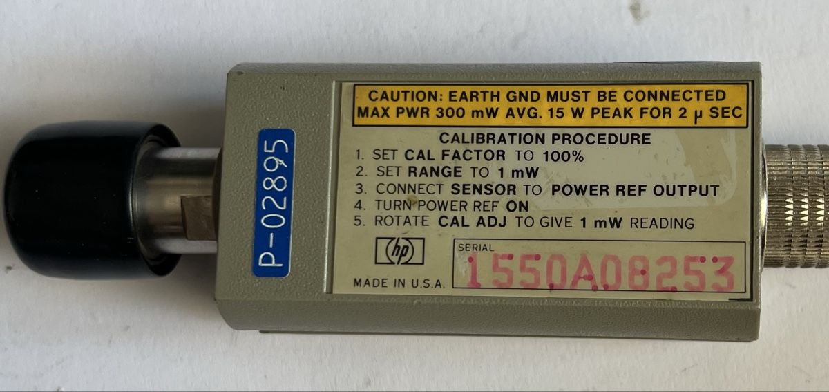 Hewlett Packard Misurare: HP 8481A Power Sensor 18 GHz Hewlett Packard HF Sensor top  – Usato da Oberhofen Thun'see venduto da SwissTreasure 1