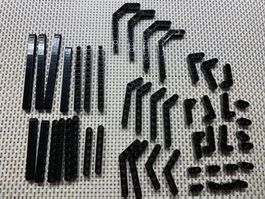 Lego Technik schwarze runde Lochbalken 42030