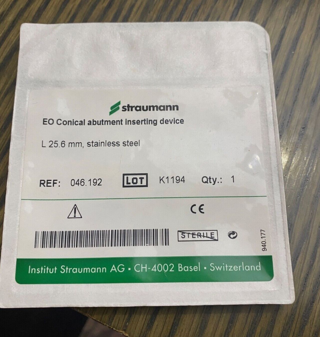 Attrezzature mediche: Straumann EO conical abutment inserting device Schlüssel – Nuovo e nell'imballaggio originale da Volketswil venduto da praxis12 2