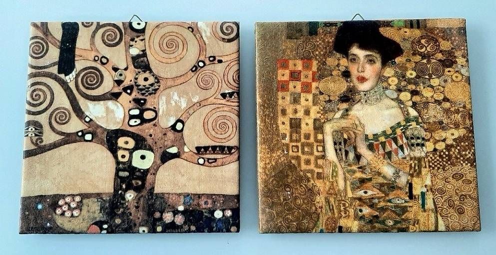 Poster & Bilder: 4 wunderschöne Gustav Klimt Keramikbilder – Neu (gemäss Beschreibung) aus Pratteln von Jeta77 2