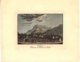 Clarens altkolorierte Aquatinta