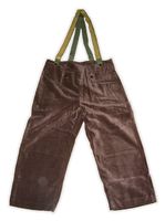 Dreiviertelhose / Mittelalterhose / Latzhose braun (Kostüm)