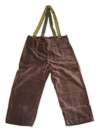 Dreiviertelhose / Mittelalterhose / Latzhose braun (Kostüm)