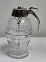 Sirup / Honig Spender aus Glas, vintage Stil, wie neu!