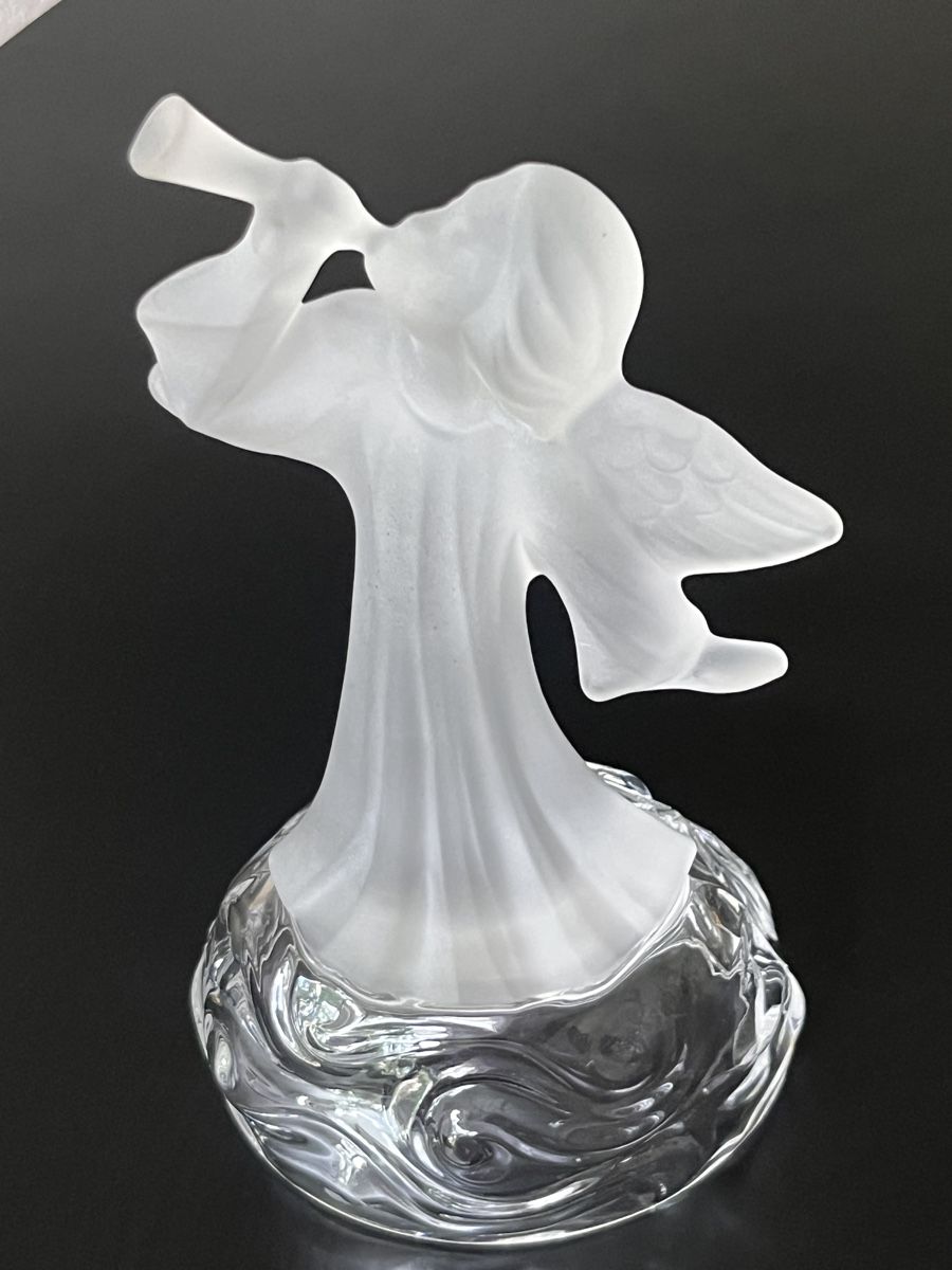 Statuette: Singende Engelsfigur aus Glas – Usato da Zürich venduto da Nowstalgia