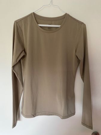 Sport Langarmshirt beige Gr. S