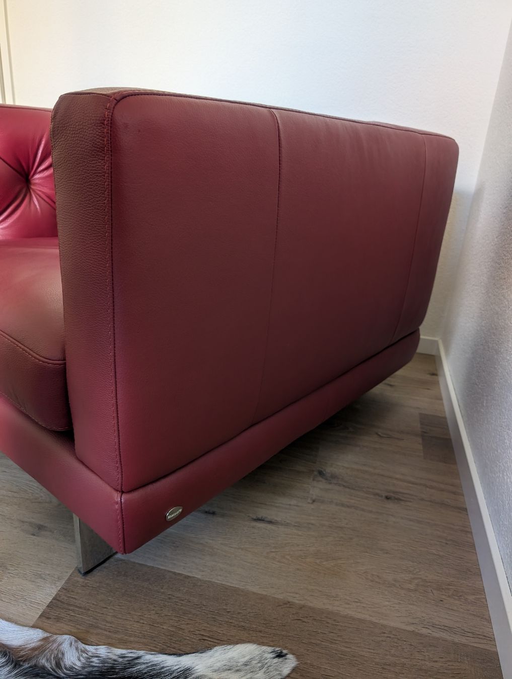 Chesterfield Poltrone: Sessel Leder rot Chesterfield Chrom – Nuovo (secondo la descrizione) da Hünenberg See venduto da Klaus91 2