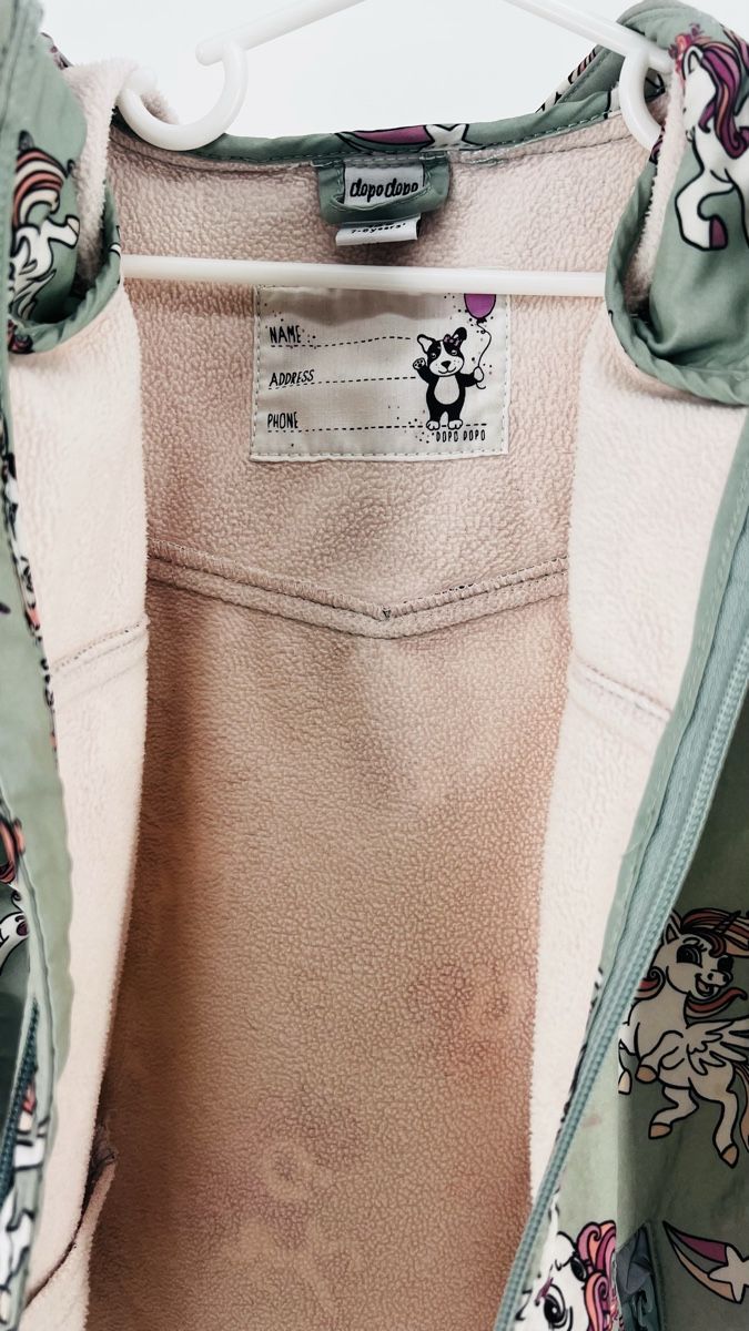 Giacche & Cappotti: Mädchen Softshelljacke mit Einhorn Muster, Grösse 128 – Nuovo (secondo la descrizione) da Jona venduto da Lili.lou 5