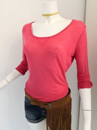 🤩MANGO LEINEN LANGARM T-SHIRT PINK & D&G P.