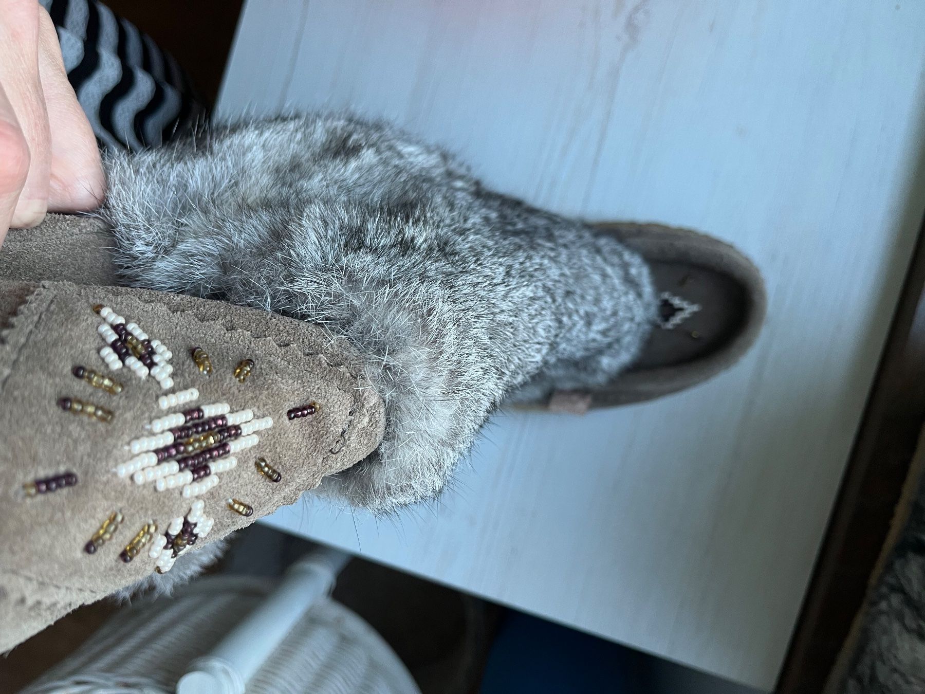 Scarpe da donna: Laurentian chief wildleder fell stiefel – Usato da Baar venduto da DealDiHei 2