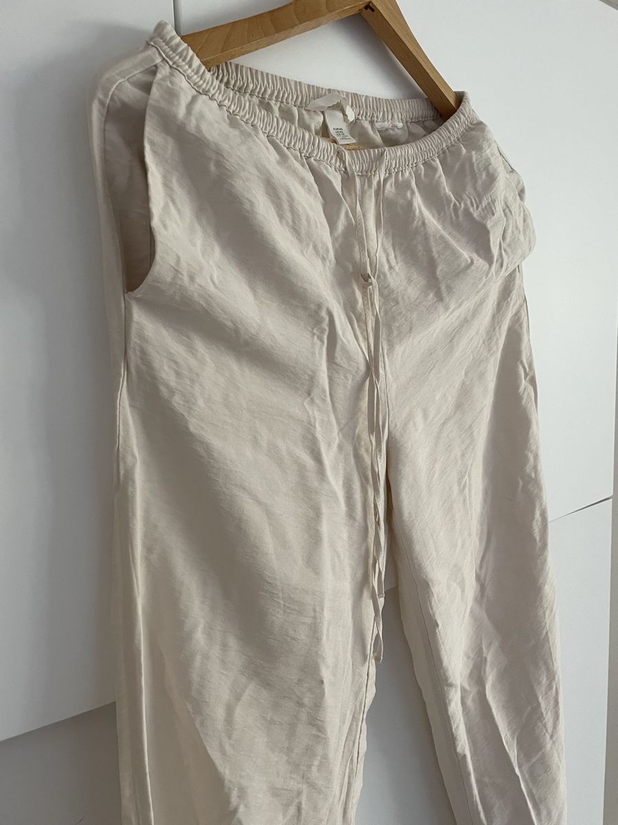 H&M Hosen: Pantalon large coton beige XS – Neu (gemäss Beschreibung) aus Pully von kaba07 3
