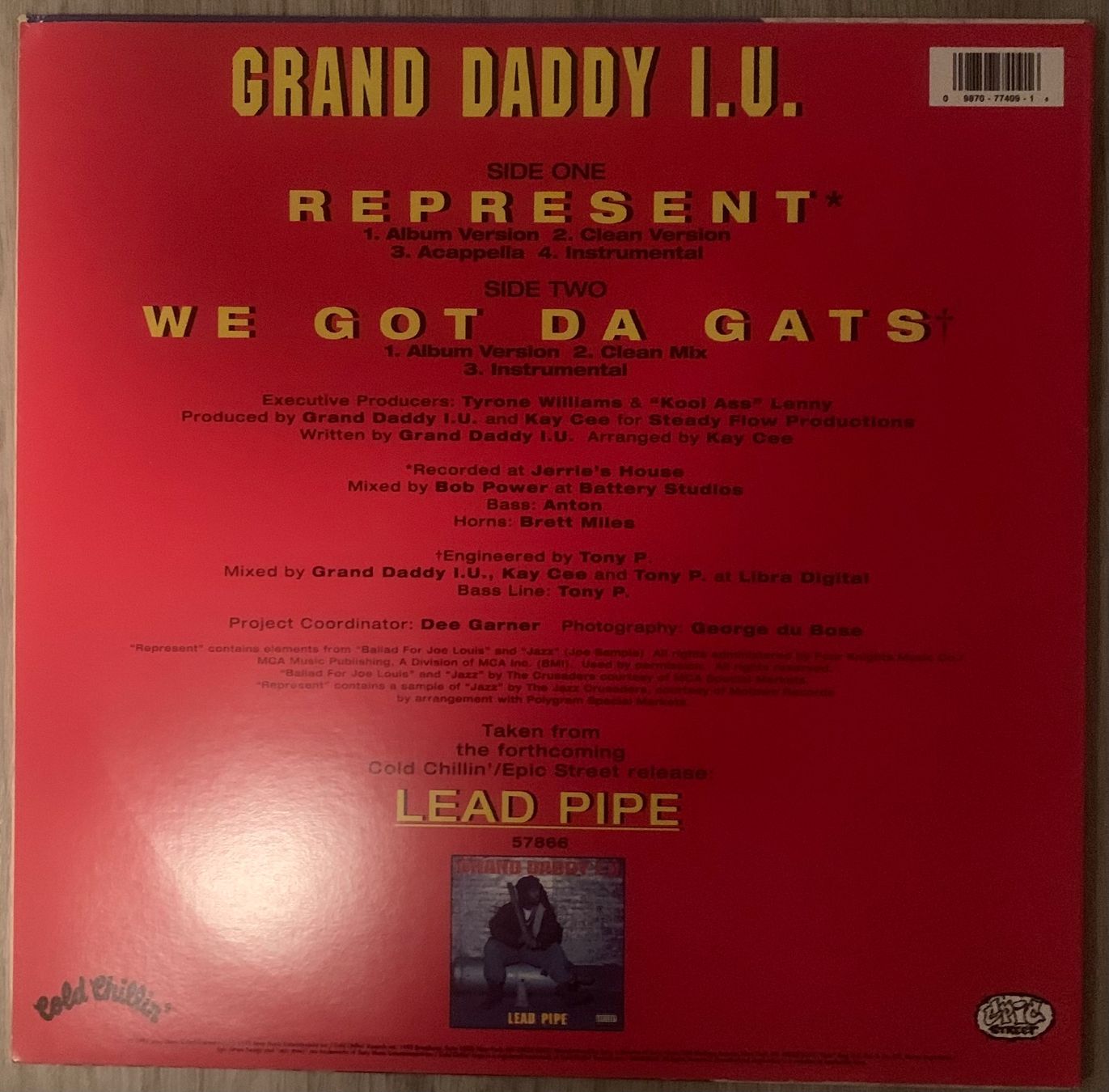Dischi in vinile: GRAND DADDY I.U. - Represent Maxi Lp 1994 – Usato da Mühlethal venduto da superfast78 1