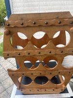 Holz Weinständer für 9 Flaschen, rustikal & Vintage! (53)